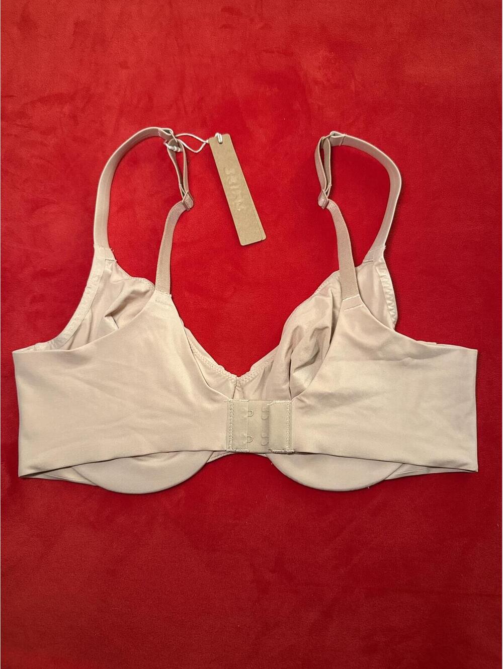 Skims Smoothing Intimates Unlined Full Coverage Bra Color Clay Size 36C - Picture 2 of 3